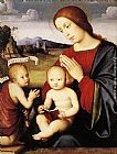 Madonna and Child with the Infant St John the Baptist by Francesco Francia